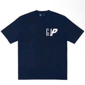 NWT GAP x PALACE COLLABORATION NAVY BLUE/WHITE TEE SHIRT SZ MENS LARGE